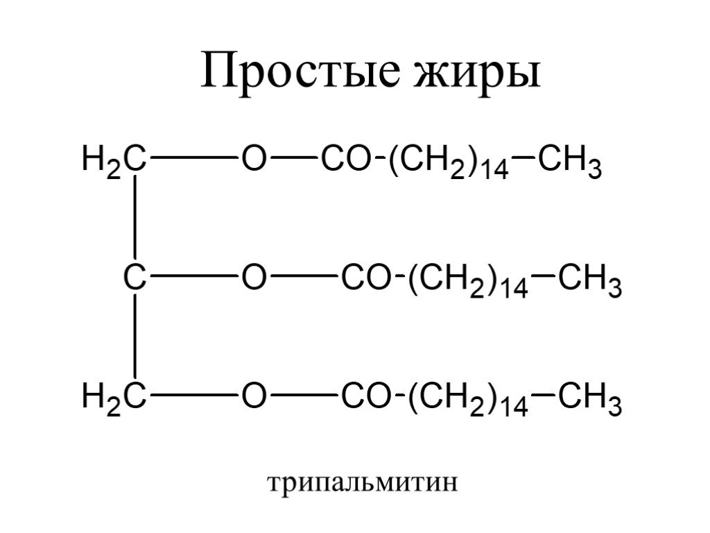 Гидролиз трипальмитата