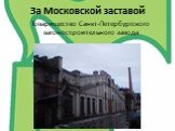 За Московской заставой. Товарищество Санкт-Петербургского вагоностроительного завода