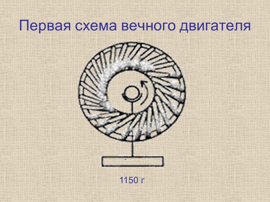 Презентация на тему вечный двигатель