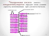 Гиалуроновая кислота вместе с хондроитинсульфатом образуют очень сложные агрегаты, напоминающие ёрш для мытья бутылок.