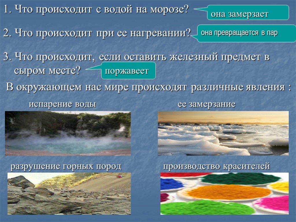 Лед это химическое явление. Физические явления замерзание воды. Испарение и замерзание воды. Что происходит с водой на морозе. Физические явления наблюдаются при.