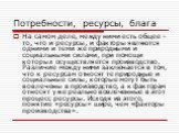 На самом деле, между ними есть общее – то, что и ресурсы, и факторы являются одними и теми же природными и социальными силами, при помощи которых осуществляется производство. Различие между ними заключается в том, что к ресурсам относят те природные и социальные силы, которые могут быть вовлечены в 