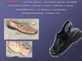 Сандалеты- летняя обувь, заготовка верха которой по конструкции соответствует туфлям и имеет разнообразные по форме и размерам перфорационные отверстия.