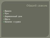 Общий список. Яранга Чум Деревянный дом Юрта Балаган и ураса