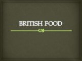 BRITISH FOOD
