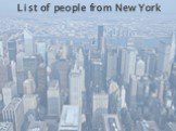 List of people from New York