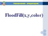 FloodFill(x,y,color)