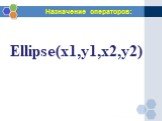 Ellipse(x1,y1,x2,y2)