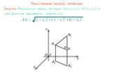 Расстояние между точками. Теорема. Расстояние между точками A1(x1,y1,z1), A2(x2,y2,z2) в пространстве выражается формулой