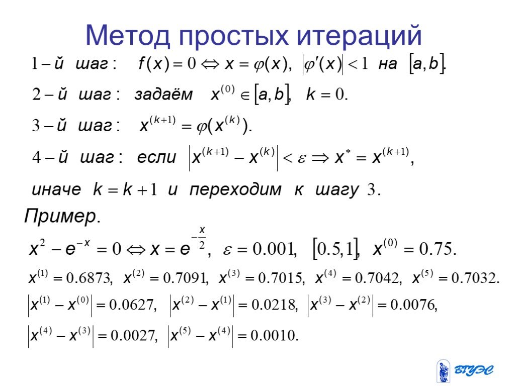 Условия метода итерации. Метод простой итерации формула численные методы. Мкетод простых итерация. Метод простырх итеракции. Метод последовательных итераций.