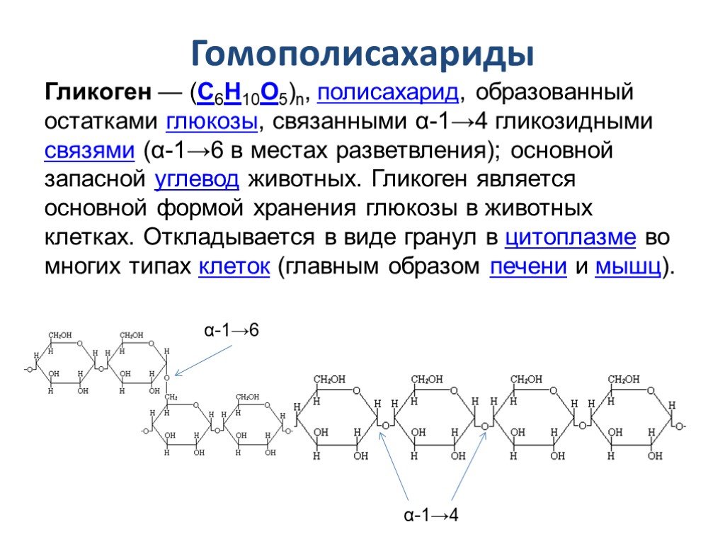 Запасным углеводом в печени человека является. Строение гликогена формула. Гликоген строение полисахарида. Гликоген строение химия. Гликоген - роль, структура.