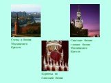 Стены и башни Московского Кремля. Спасская башня – главная башня Московского Кремля. Куранты на Спасской башне