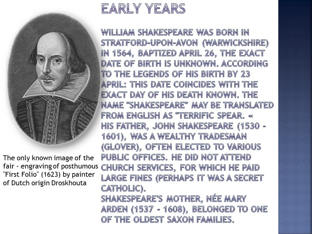 Шекспира на английском языке с переводом. Вильям Шекспир на английском. Shakespeare and Biography. Уильям Шекспир биография на английском топик. Shakespeare early years.