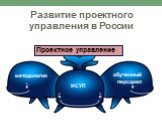 Проектное управление. методология ИСУП. обученный персонал. Развитие проектного управления в России