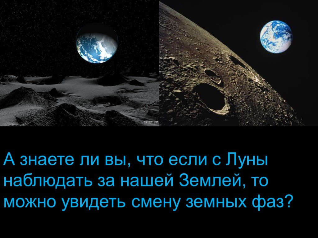 Луну можно наблюдать в любом месте земли