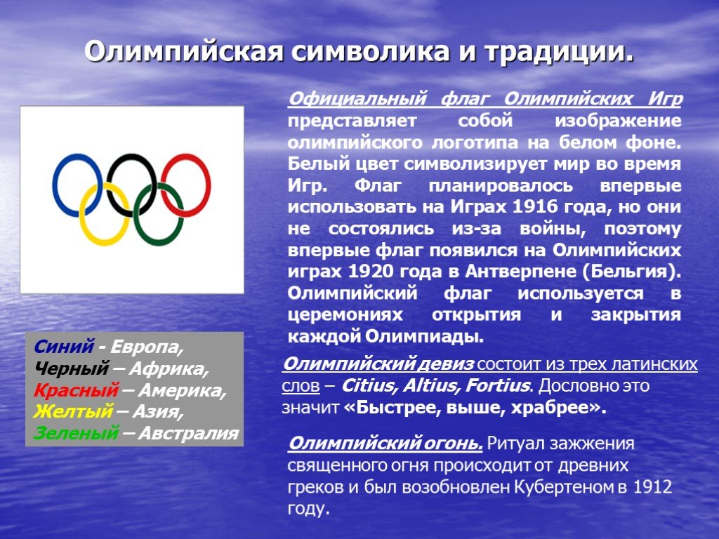 Олимпийские игры презентация