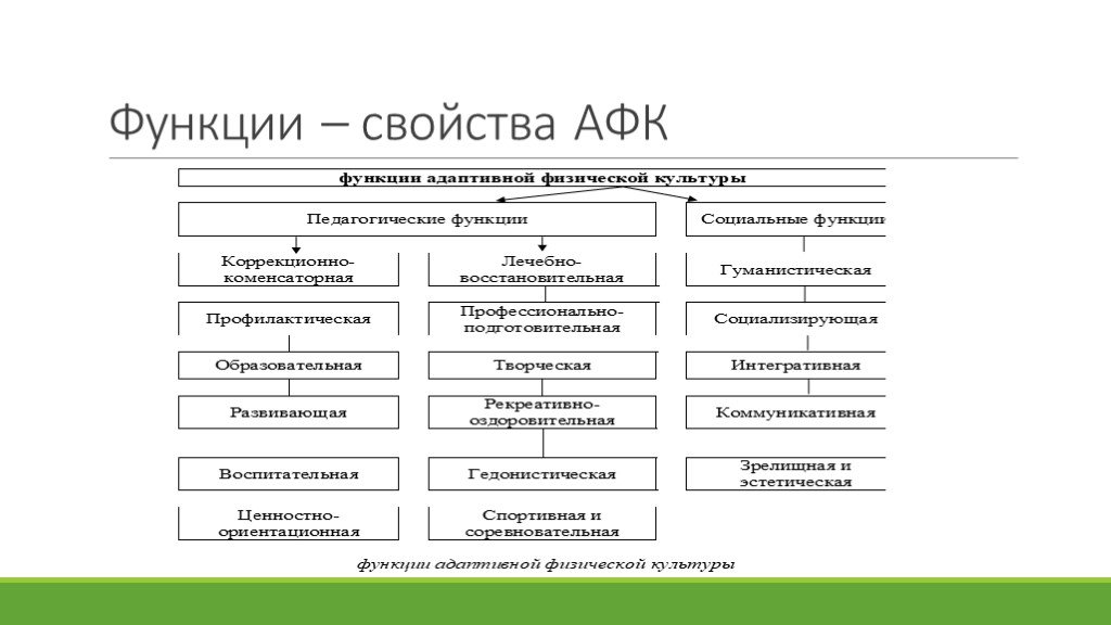 Адаптивная функция. Важнейшие педагогические функции АФК. Функции АФК таблица. Педагогические принципы адаптивной физической культуры. Функции и принципы АФК.