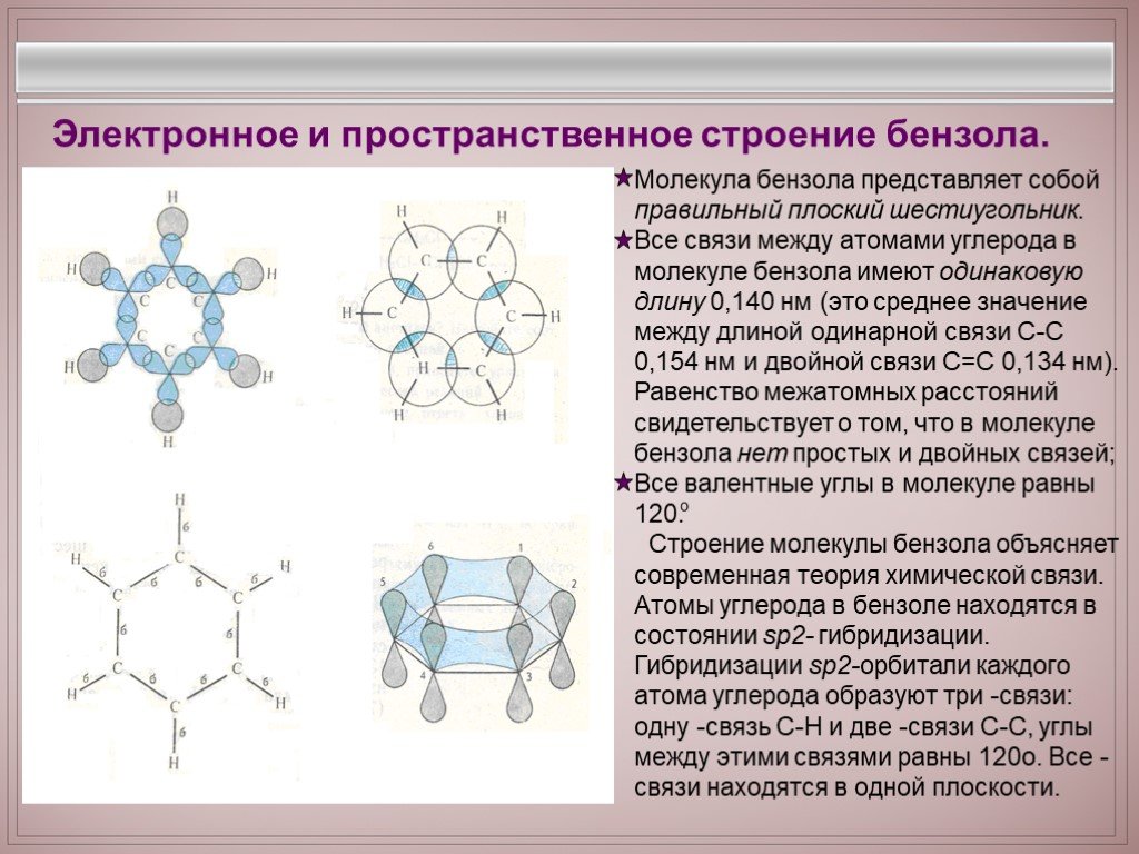 Фенол гибридизация атомов углерода. Пространственное строение бензола. Пространственная конфигурация молекулы бензола. Пространственная конфигурация бензола. Пространственное строение молекулы бензола.