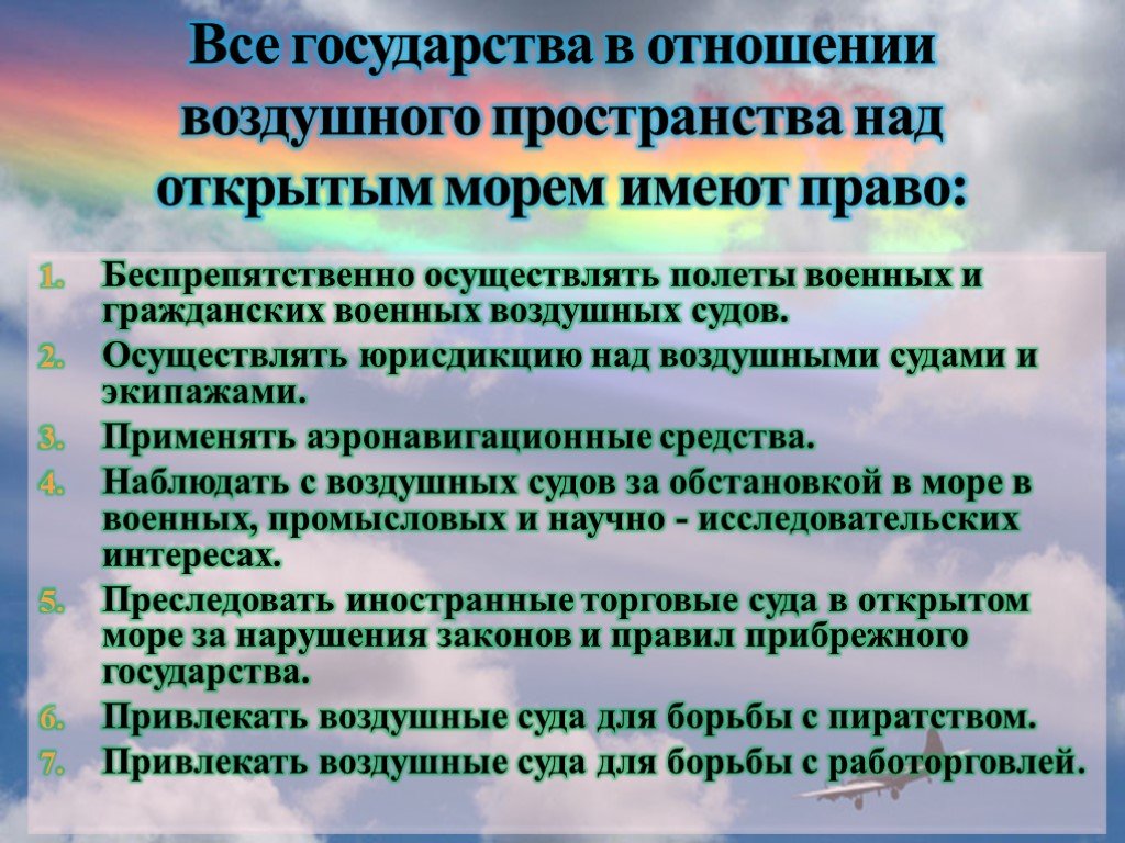 Международное воздушное право презентация