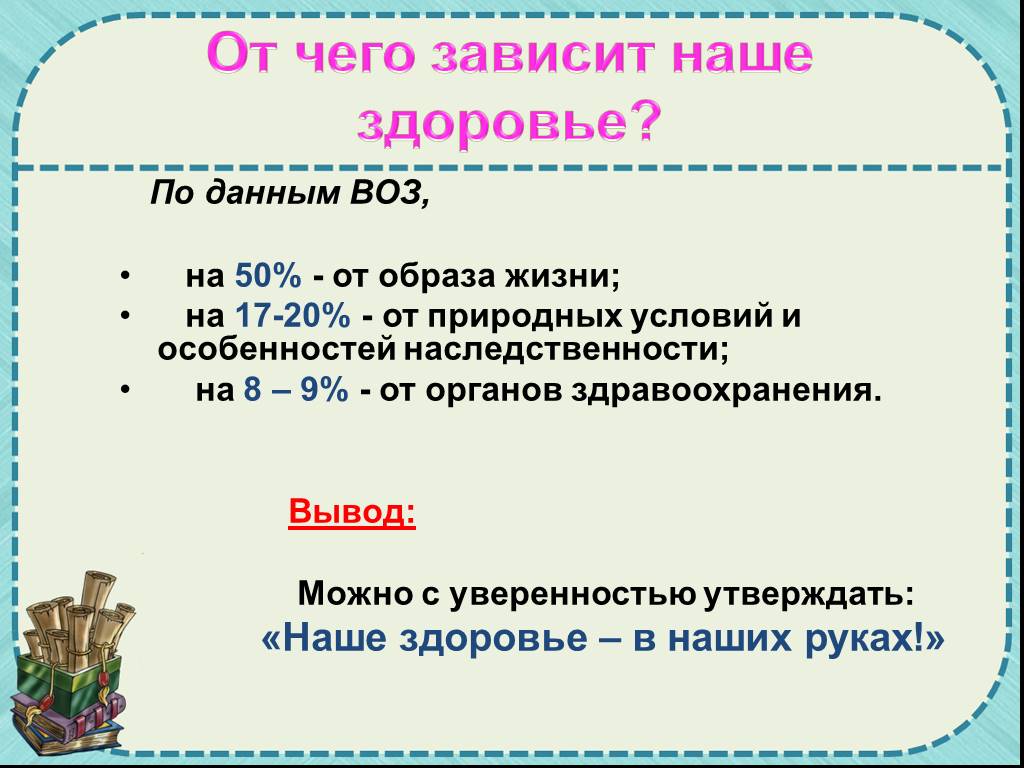 Наше здоровье в наших руках презентация 9 класс