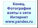 Конец. Фотографии взяты с сети Интернет www.yandex.ru