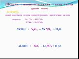 Щёлочь + оксид неметалла → соль + вода ( реакция обмена) УСЛОВИЕ: оксиду неметалла должна соответствовать определенная кислота. например: N2+5O5 → H N+5O3 S+6O3 → H2 S+6O4. 2KOH + N2O5 → 2KNO3 + H2O 2LiOH + SO3 → Li2SO4 + H2O