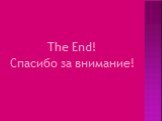 The End! Спасибо за внимание!