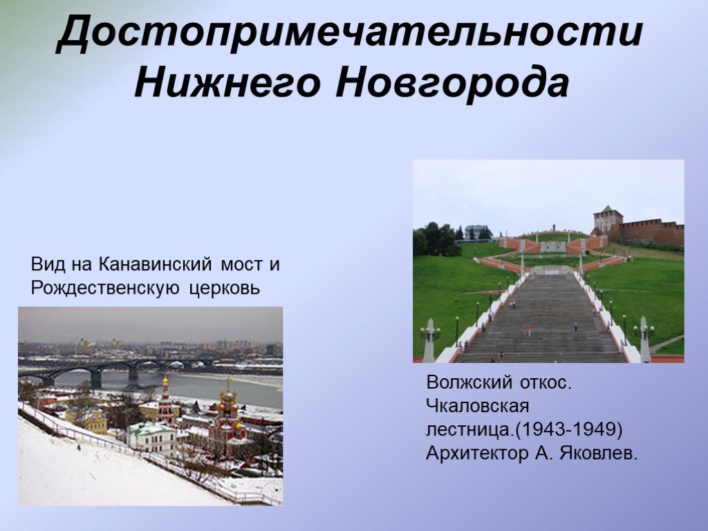 Проект города нижний новгород 2 класс