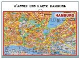 Wappen und Karte Hamburg
