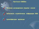 Протокол DNSSec. Механизм распределения открытых ключей. Целостность и аутентичность информации DNS. Аутентификация транзакции