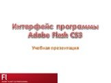 Интерфейс программы Adobe Flash CS3. Учебная презентация