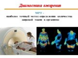 МРТ - наиболее точный метод определения количества жировой ткани в организме