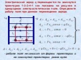 Электрический заряд q перемещается по замкнутой траектории 1-2-3-4-1 как показано на рисунке в однородном электростатическом поле. Определите работу поля при данном перемещении заряда. 2. - работа поля не зависит от формы траектории и на замкнутой траектории равна нулю. 4