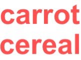 carrot cereal