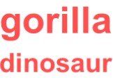 gorilla dinosaur