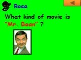 What kind of movie is “Mr. Bean” ?