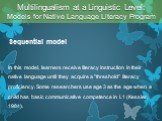 Multilingualism Слайд: 37