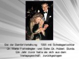 Bei der Bambi-Verleihung 1995 mit Schwiegertochter Dr. Maria Furtwängler und Sohn Dr. Hubert Burda. Ein Jahr zuvor hatte sie sich aus dem Verlagsgeschäft zurückgezogen