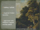 Sudbury, Suffolk; engraver Hubert Gravelot; associated with William Hogarth and his school. Life and work. Landscape with Figures under a Tree (1746-7)
