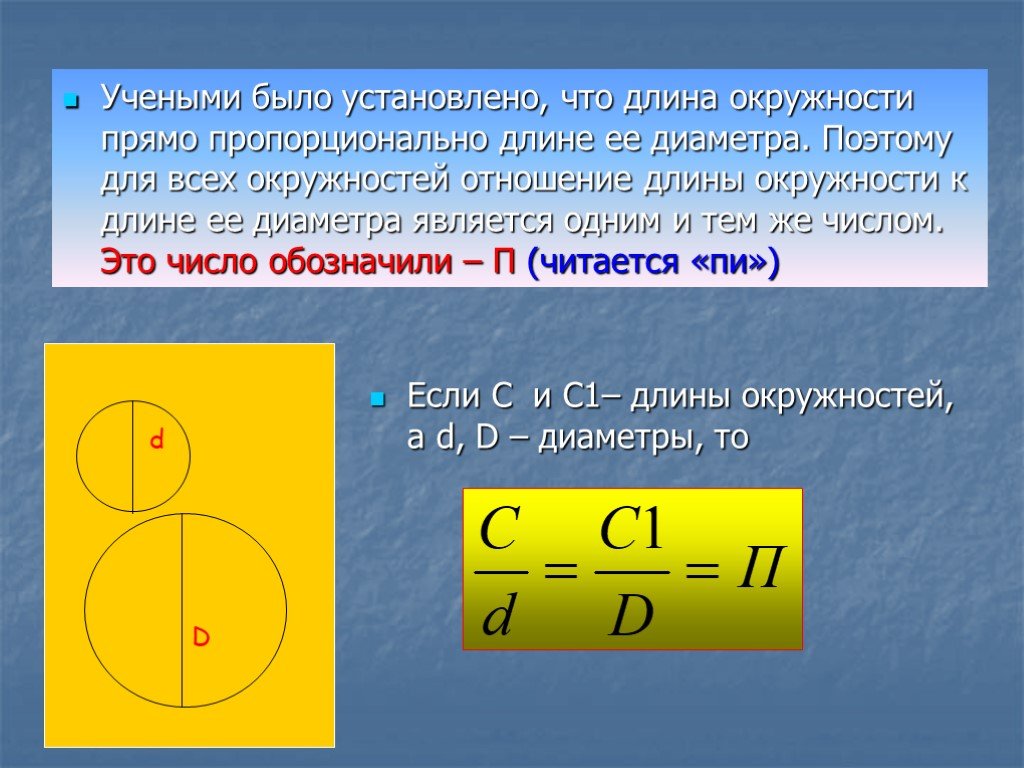 Длина окружности презентация