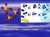 Пространственная модель молекулы-SO3 Окисление серы и реакция с водой