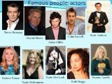 Famous people: actors Pierce Brosnan Martin Sheen Saoirse Ronan Scott Andrew Colin Farrell Paula Malcomson Aidan Gillen Evanna Lynch; Katie McGrath Ruth Negga