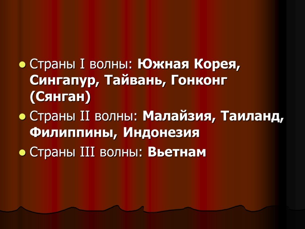 Новые индустриальные страны тайвань. Проект на тему индустриальные страны.