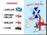 Scotland Great Britain Northern Ireland England Wales Kingdoms