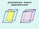 Диагональные сечения параллелепипеда