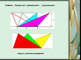 Задание: Начертите равновеликие треугольники. модель (склеены основания)