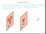Перспектива 1. Центральное проектирование плоской фигуры Ф на плоскость, находящуюся между плоскостью фигуры Ф и центром проектирования S.