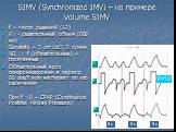 SIMV (Synchronized IMV) – на примере Volume SIMV. f – число дыханий (12) V t - дыхательный объем (600 мл) Sensivity – 3 cm H2O, 2 л/мин ЧД = f (обязательные) + спонтанные Обязательный вдох синхронизирован в период 60 сек/f или наступает по его окончании При f =0 – CPAP (Continuous Positive Airway Pr