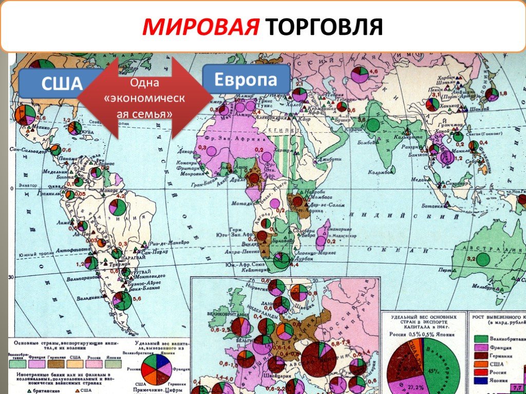 Международная торговля карта