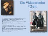 1788 kehrte Goethe nach Weimar zurück und wurde Leiter des Hoftheaters. Er machte dieses Theater zu einer der führenden Bühnen in Deutschland. .1794 verband sich eine große und schöpferische Freundschaft Goethe mit F. Schiller. Diese Jahre waren die Jahre des großen dichterischen Schaffens und große